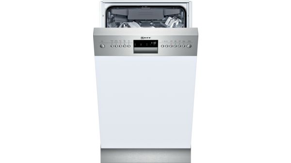 N 50 Félig beépíthető mosogatógép 45 cm Nemesacél S483M50S0E S483M50S0E-1