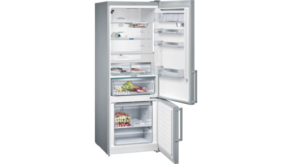 iQ500 noFrost, Bottom freezer Door color Inox-easyclean KG56NHI30M-2