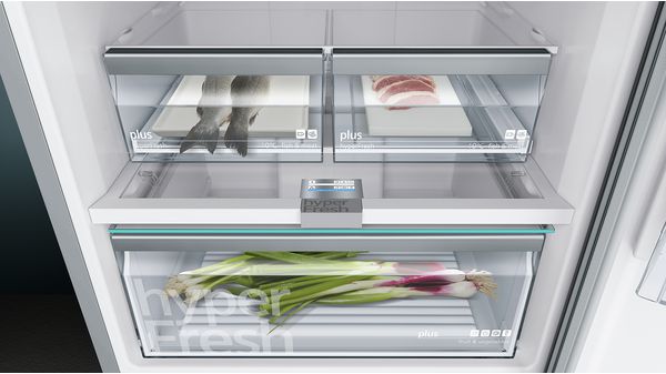 iQ500 noFrost, Bottom freezer Door color Inox-easyclean KG56NHI30M-6