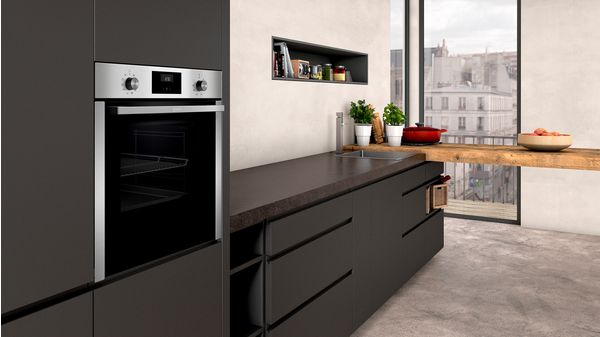 N 50 built-in oven 60 x 60 cm Inox B3CCE4AN0 B3CCE4AN0-4