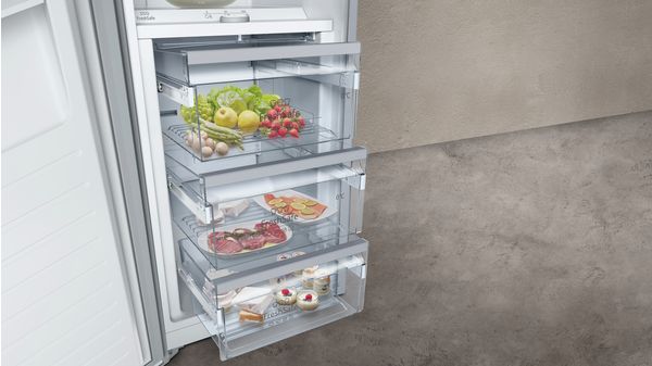 N 90 Brīvstāvošs ledusskapis – saldētava ar saldētavu apakšā 186 x 60 cm inox-viegli tīrāms KS8368I3P KS8368I3P-3