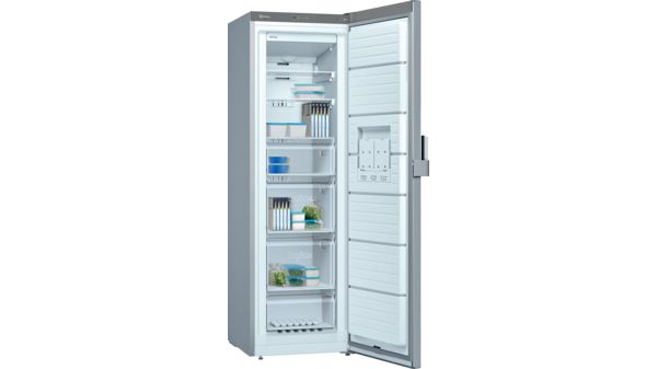 Congelador vertical 1 puerta 186 x 60 cm Acero mate antihuellas 3GFB642ME 3GFB642ME-3