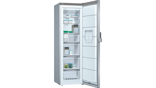Congelador vertical 1 puerta 186 x 60 cm Acero inoxidable antihuellas 3GFF568XE 3GFF568XE-3
