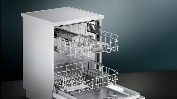 iQ100 free-standing dishwasher 60 cm White SN215W02AE SN215W02AE-2