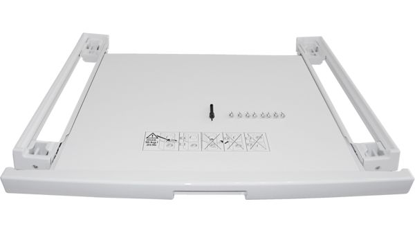 Verbindingsset - Tussenstuk met handige uittrekplaat voor een Was- en Droogautomaat WTZ11300 - WZ20300 Verbindingsset met uitschuifbare plaat 00244044 00244044-1
