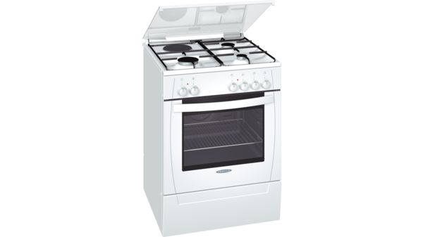 Freestanding dual fuel cooker White FRT4200E FRT4200E-1