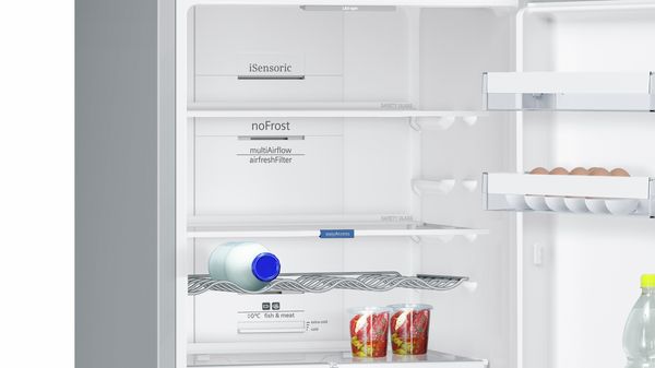 iQ300 Free-standing fridge-freezer with freezer at bottom 186 x 60 cm Inox-easyclean KG36NVI35G KG36NVI35G-4