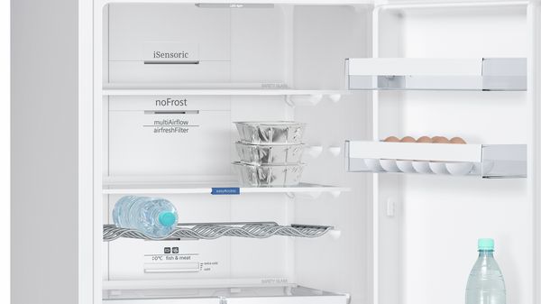iQ300 Free-standing fridge-freezer with freezer at bottom 186 x 60 cm White KG36NVW35G KG36NVW35G-2