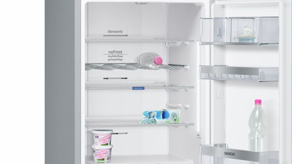 iQ700 Free-standing fridge-freezer with freezer at bottom 203 x 60 cm Inox-easyclean KG39FPI35 KG39FPI35-4