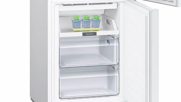 iQ100 Free-standing fridge-freezer with freezer at bottom 176 x 60 cm White KG33NNW30G KG33NNW30G-2