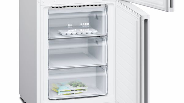 iQ300 Free-standing fridge-freezer with freezer at bottom 203 x 60 cm White KG39NVW35G KG39NVW35G-2