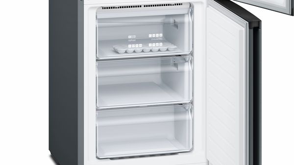 iQ300 Free-standing fridge-freezer with freezer at bottom 203 x 60 cm Black stainless steel KG39NXB35G KG39NXB35G-4