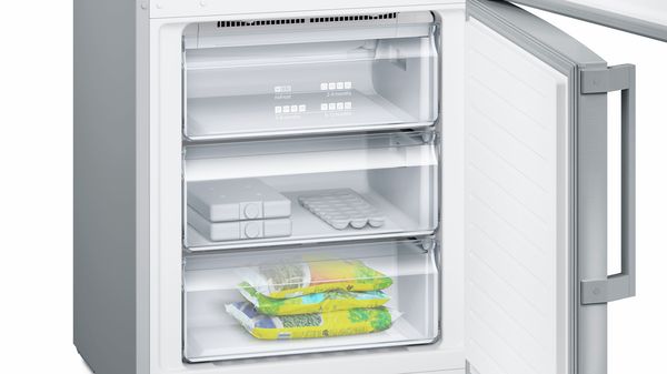 iQ700 Frigo-congelatore combinato da libero posizionamento 203 x 70 cm inox-easyclean KG49FPI40 KG49FPI40-9