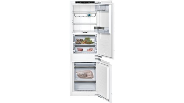 iQ700 Built-in fridge-freezer with freezer at bottom 177.2 x 55.8 cm soft close flat hinge KI86FHD40 KI86FHD40-1