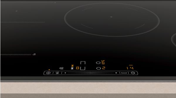 Induction hob 80 cm Black, surface mount with frame CA428355 CA428355-2