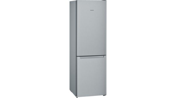 iQ100 free-standing fridge-freezer with freezer at bottom 186 x 60 cm Inox-look KG36NNL30K KG36NNL30K-1