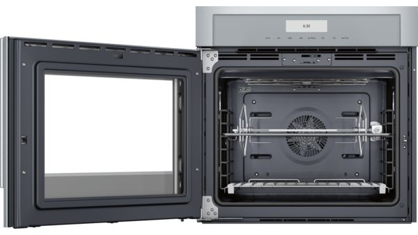 30-Inch Masterpiece® Single Built-In Oven with Left Side Opening Door MED301LWS-4