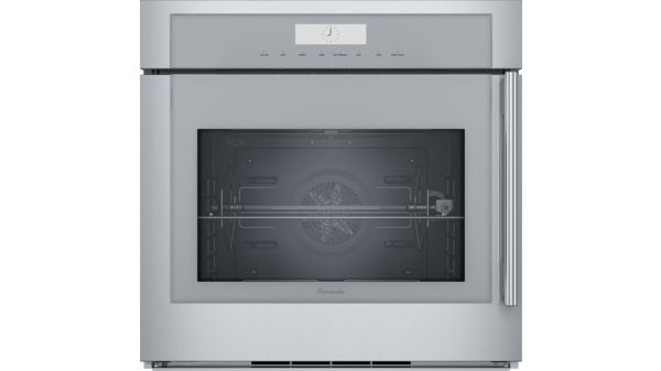 Masterpiece® Single Wall Oven 30'' Door hinge: Left, Stainless Steel MED301LWS MED301LWS-1