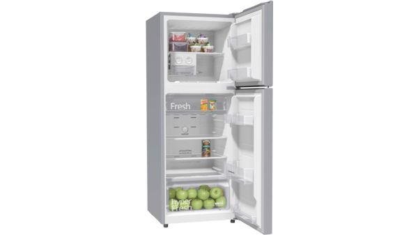 iQ300 free-standing fridge-freezer with freezer at top 145.6 x 55 cm Inox-look KD23NVL3AK KD23NVL3AK-3