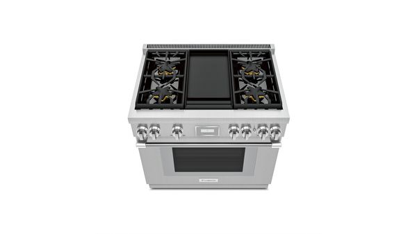 Cuisinière pose-libre large avec deux modes de cuisson Inox PRD364WDHC PRD364WDHC-2