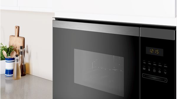 Microondas integrable 59 x 38 cm Cristal negro - acero inox 3CG4175X0 3CG4175X0-2
