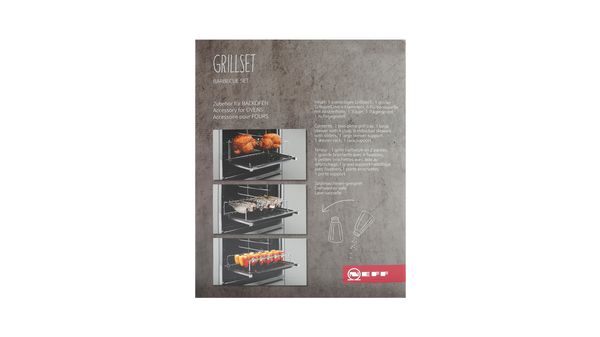 Professionele grillset voor het grillen van vlees, vis en groeten. 17000139 17000139-3