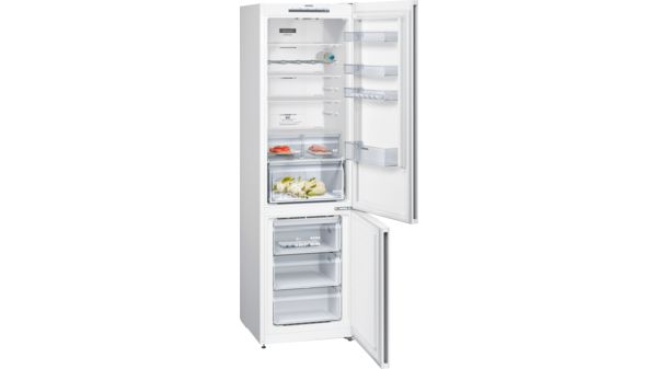 iQ300 Free-standing fridge-freezer with freezer at bottom 203 x 60 cm White KG39NVW35 KG39NVW35-2