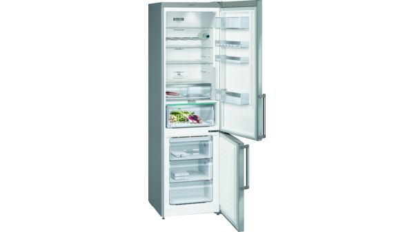 iQ500 Frigo-congelatore combinato da libero posizionamento 203 x 60 cm inox-easyclean KG39NAI45 KG39NAI45-2