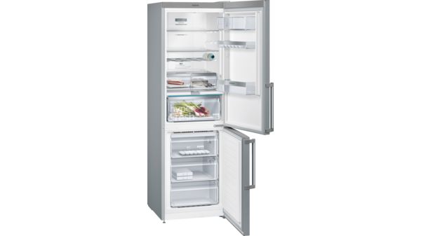 iQ500 Free-standing fridge-freezer with freezer at bottom 186 x 60 cm Inox-easyclean KG36NAI45 KG36NAI45-2
