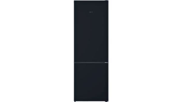 N 70 Szabadonálló, alulfagyasztós hűtő-fagyasztó kombináció 203 x 70 cm fekete KG7493B40 KG7493B40-1