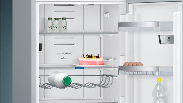 iQ500 Free-standing fridge-freezer with freezer at bottom 187 x 60 cm Inox-easyclean KG36NHI32 KG36NHI32-6