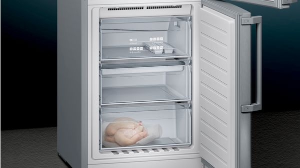 iQ500 Réfrigérateur combiné pose-libre 187 x 60 cm Inox anti trace de doigts KG36NHI32 KG36NHI32-8