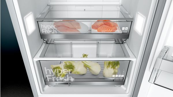 iQ500 Free-standing fridge-freezer with freezer at bottom 187 x 60 cm Inox-easyclean KG36NHI32 KG36NHI32-7