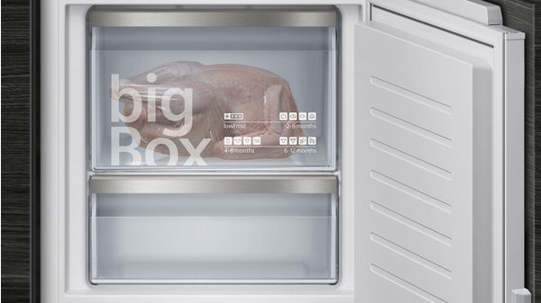 iQ500 Réfrigérateur combiné intégrable 157.8 x 55.8 cm Charnières pantographes softClose KI77SADE0 KI77SADE0-6