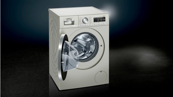 iQ700 Waschmaschine, Frontlader 9 kg 1400 U/min., silber-inox WM14VMS1 WM14VMS1-7