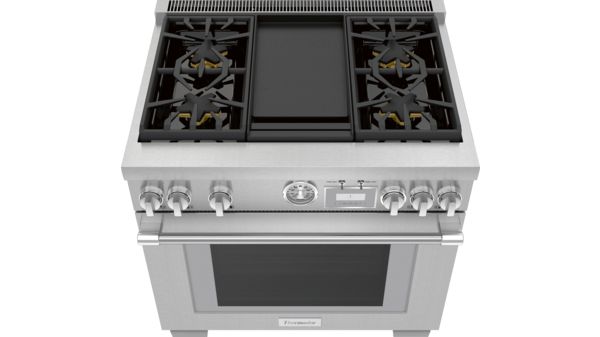 Cuisinière pose-libre large avec deux modes de cuisson Inox PRD364WDGC PRD364WDGC-2