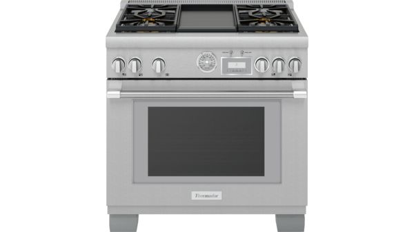 Cuisinière pose-libre large avec deux modes de cuisson Inox PRD364WDGC PRD364WDGC-1