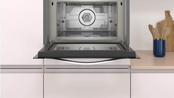 Einbau Mikrowelle mit Heißluft 60 x 45 cm Schwarz CC4W91960 CC4W91960-3