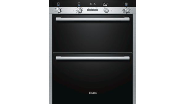 iQ500 built-in double oven Stainless steel HB55NB550B HB55NB550B-1