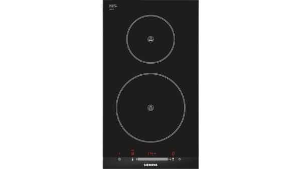 iQ100 Domino touchSlider induction hob EH375ME11E black glass with stainless steel trim EH375ME11E EH375ME11E-1