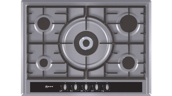 Extra wide gas hob Stainless steel T26S56N0 T26S56N0-1