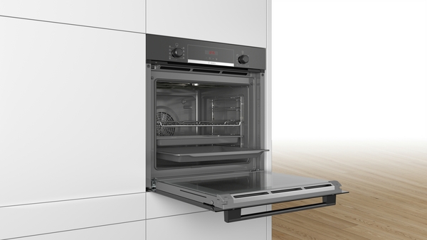 Picture of Bosch HBS573BB0B Serie 4 60cm Built In Oven with Pyrolytic Cleaning in Black