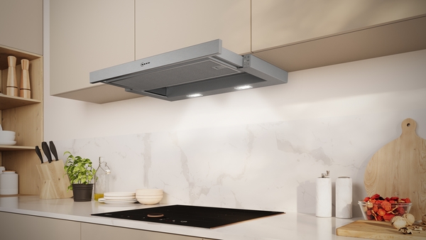 Picture of Neff D46ED22N1B 60cm Telescopic Cooker Hood in Silver metallic