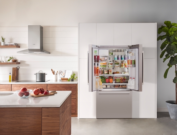 Model: B36CD50SNS | Bosch 500 Series, French Door Bottom Mount Refrigerator, 36'', Stainless steel (with anti-fingerprint)