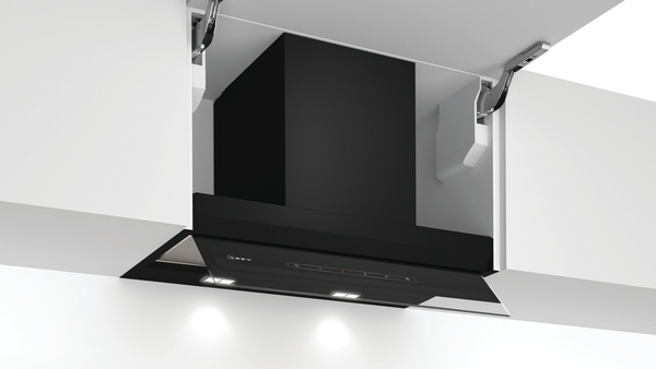 Picture of Neff D65XAM2S0B 60cm Integrated Design Cooker Hood in Clear Glass and Black