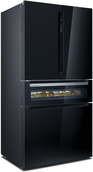 Picture of Siemens KF96RSBEA American Style Fridge-Freezer in Black