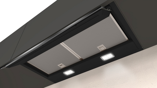 Picture of Neff D65XAM2S0B 60cm Integrated Design Cooker Hood in Clear Glass and Black
