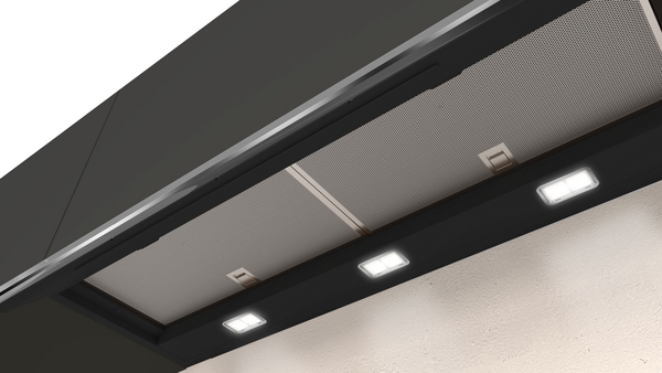 Picture of Neff D95XAM2S0B 90cm Integrated Design Cooker Hood in Clear Glass and Black