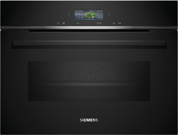 Picture of Siemens CM724G1B1B Built In Compact Oven With Microwave Function In Black