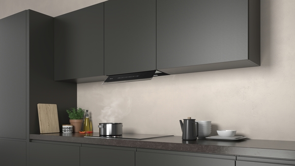 Picture of Neff D65XAM2S0B 60cm Integrated Design Cooker Hood in Clear Glass and Black